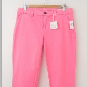Gap Broken In Straight Khakis Pink Sz 10